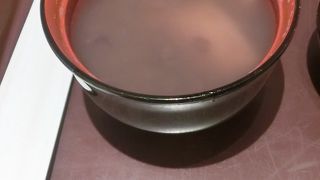 サービスの汁粉が美味かった