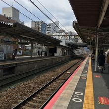 JR瀬田駅上り線ホーム。