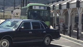 tips 公共交通機関を使う場合はバス(京福バス)の時刻表の事前チェックを