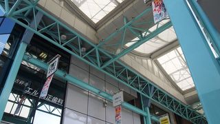 にぎわっている商店街です