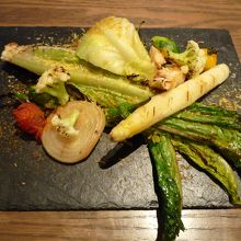 京都の野菜のグリル