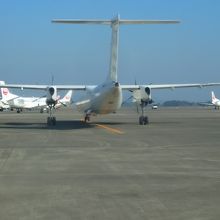 駐機場も広く、ごみごみしていません