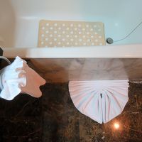 折られたタオル、タイらしいですよね