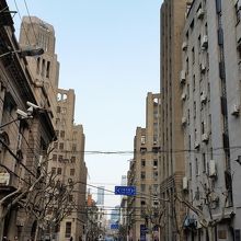 裏外灘のあたり。