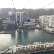 ウォーターフロントが後ろにみえます