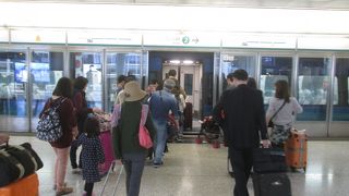 時速135キロの高速で結んでいる電車