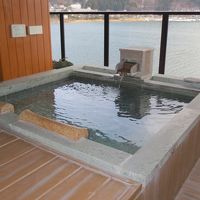 露天風呂から富士山をみながらまったりできます