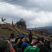 木落しの様子