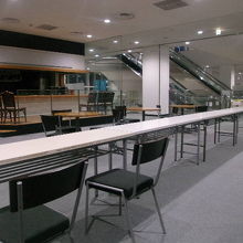 ２Fの様子。深夜は船の到着時を除いて人がいなくなります。