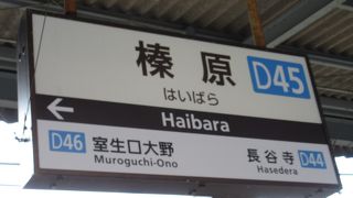 宇陀市の中心駅。