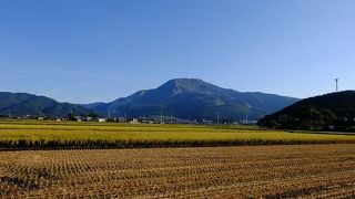 堂々とした山です。