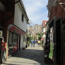 柳林別墅の通路。