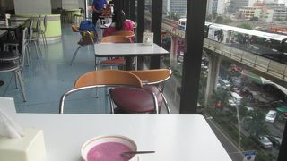 フードコートからの眺めは最高