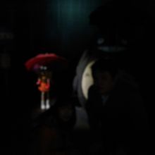 暗いですがトトロの展示です