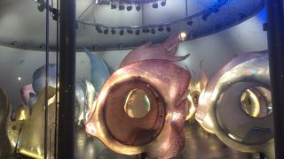 幻想的できれいなおさかなのメリーゴーランド