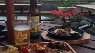 軽井沢高原ビュッフェ　晴れた空のテラスは絶対におすすめ！