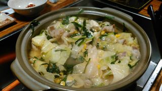 もつ鍋が美味しい