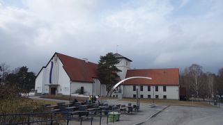 ヴァイキング船をそのまま展示