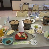 夕食の郷土料理３点セットせんべい汁＆きりたんぽ鍋＆？