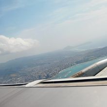 復路離陸後…旅の中で最も切ない瞬間。