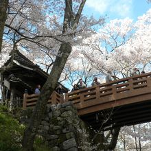 桜雲橋と問屋門