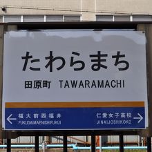 福井鉄道の駅名標です。