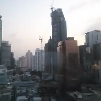 BTSの駅方向の眺め