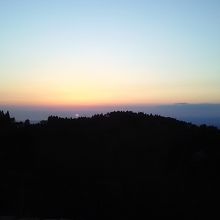 綺麗に夕陽が沈んでいきます。