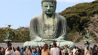 野ざらしの大仏さん鎌倉観光には欠かせない名所です。