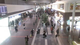 ターミナルが大混雑