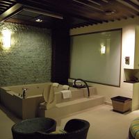 バルコニーのバスタブ