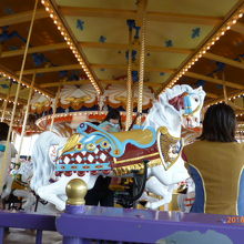 白馬か回っています