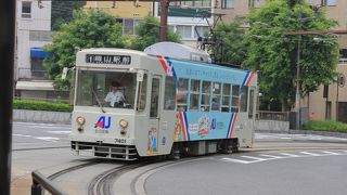 岡山城から駅まで便利な「路面電車」