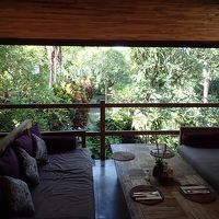 レストランから見た中庭