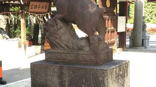 狛イノシシの神社