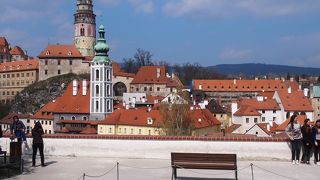 クルムロフ城、旧市街などのいい景観スポット