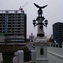 橋の入り口です。