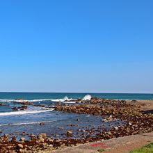 磯崎海岸は岩海岸