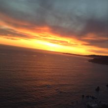 日が沈んだ後のMuir Beach Overlook