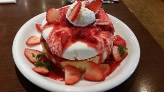 パンケーキ頂きました。