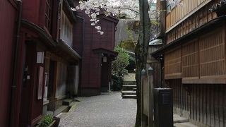 主計町茶屋街への裏道