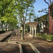 かつての仙石河岸線跡です。美しい日本の歩きたくなるみち500選に選定された緑道です。
