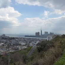 愛宕山から見た百道方面