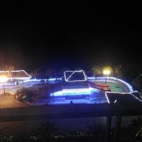 夜はライトアップ