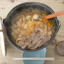 ツアー組み込みの食事だったので「ほうとうの鍋」だけでした