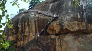 シギリヤロック前一休み