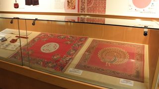 当時のオランダ貿易の品が展示されています。