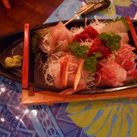 夕食・お刺身盛り合わせ３人分