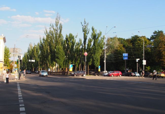 キエフ大学前の通り