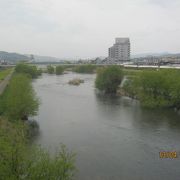 吉井川は津山の町を流れています。